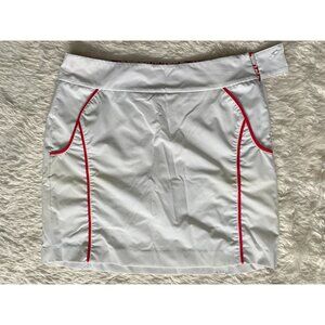 EP Sport white athletic skort with red trim size 2